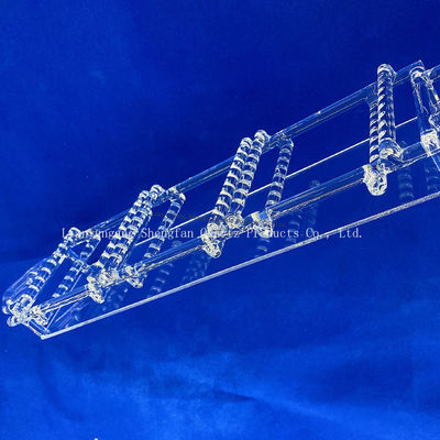 คุณภาพ  High Purity Fused Silica Quartz Boat High Temperature Resistant Quartz Boat for Tube Furnace Laboratory Sintering โรงงาน