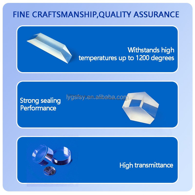 คุณภาพ  Optical Quartz Prism Custom Cutting Welding Processing Service For Square Clear Quartz Plate โรงงาน