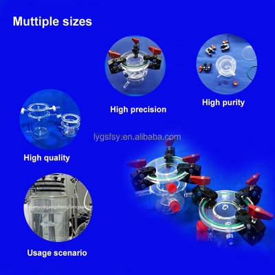 คุณภาพ  Customized Double Walled UV Quartz Glass Quartz Photocatalytic Reactor โรงงาน