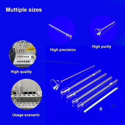 คุณภาพ  High Temperature Resistant Quartz Glass BET Adsorption Tubes Corrosion Resistant Highly Transparent โรงงาน