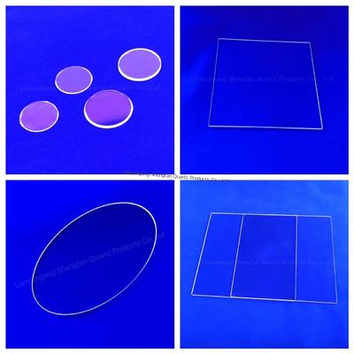 คุณภาพ  Custom Optical Fused Quartz Glass  Sheet With High Transmitance โรงงาน