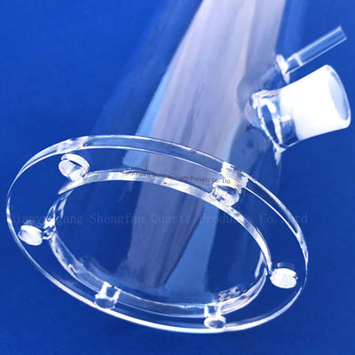 คุณภาพ  Customized Sealed Quartz Glass Tube with 1-100mm Thickness and 1732℃ Melting Point โรงงาน