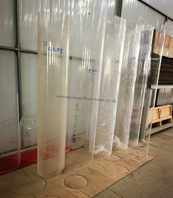 ท่อแก้วควอตซ์โปร่งใสส่งผ่านแสงสูงพร้อมฉนวนไฟฟ้าที่ดีและทนต่อการกัดกร่อน