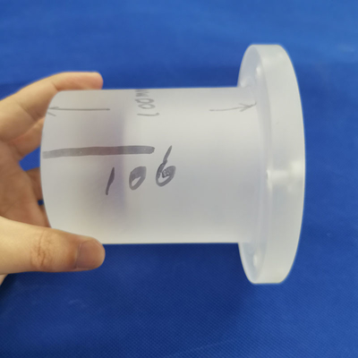 ความร้อนหน้าแปลนหลอดแก้วควอตซ์ Sio2 2.2g / Cm3 ความบริสุทธิ์สูงมอร์ส6.5