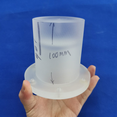 ความร้อนหน้าแปลนหลอดแก้วควอตซ์ Sio2 2.2g / Cm3 ความบริสุทธิ์สูงมอร์ส6.5