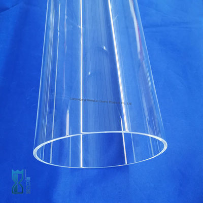 ท่อแก้วควอตซ์ขนาดใหญ่แบบกำหนดเองจากโรงงาน ทนอุณหภูมิสูงและการกัดกร่อนสำหรับการใช้งานในอุตสาหกรรม