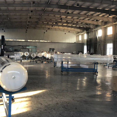 ท่อแก้วควอตซ์ทนความร้อนสูงทนการกัดกร่อนเส้นผ่านศูนย์กลางใหญ่สำหรับงานโซลาร์เซลล์