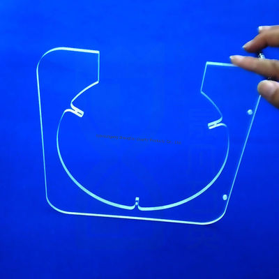 ความบริสุทธิ์สูง SIO2>99.99% แผ่นควอตซ์หล่อหลอมที่มีการกระจายแสง 92% และความอดทน ±0.02mm
