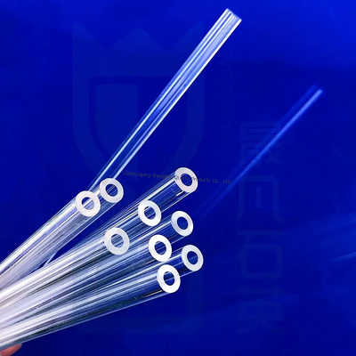 ทนความร้อน Jgs1 หนักกําแพงความแม่นยํา Quartz หลอดประสาท Quartz Glass Pipe Quartz ผลิตภัณฑ์