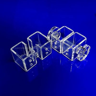 แผ่นกระจกควอตซ์ทนทานต่อการกัดกร่อนความร้อนสูง สําหรับใช้ในห้องปฏิบัติการอุณหภูมิสูง