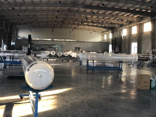 ผลิตตามสั่ง ทนต่ออุณหภูมิสูง กว้าง ทนต่อการกัดสนอง ทนต่อการกัดสนอง ท่อแก้วควอตซ์หลอม