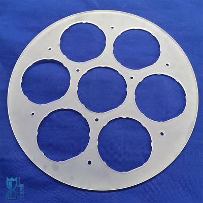 CNC Custom อุณหภูมิสูงและทนทานต่อการกัดกร่อนครึ่งตัว Quartz Chip Punch Sheet