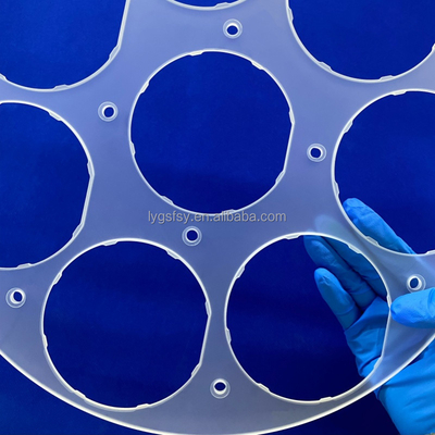 CNC Custom อุณหภูมิสูงและทนทานต่อการกัดกร่อนครึ่งตัว Quartz Chip Punch Sheet