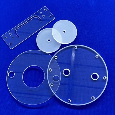 CNC Custom อุณหภูมิสูงและทนทานต่อการกัดกร่อนครึ่งตัว Quartz Chip Punch Sheet
