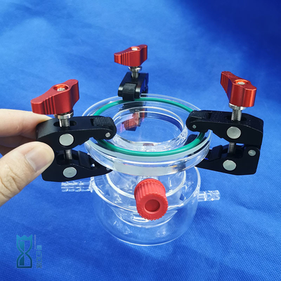 เครื่องปฏิกิริยาควอตซ์โปร่ง UV ที่กําหนดเอง ด้วยอุณหภูมิสูงและความทนทานต่อการกัดกร่อน