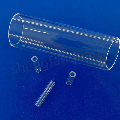 โรงงาน Custom อุณหภูมิสูง ทนทาน ทุบโปร่ง ประเภทเตาหลอด Quartz Tube