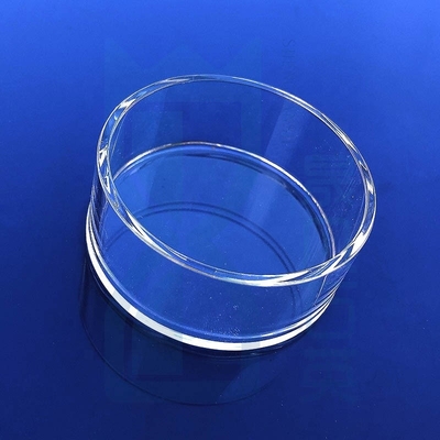 โรงงานที่กําหนดเองห้องปฏิบัติการกลมโปร่งทนทานการกัดกร่อน Quartz แก้ว Petri