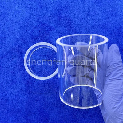 SiO2 ความบริสุทธิ์สูง 99.99% ท่อแก้วควอตซ์ ที่มีจุดปรับปรุง 1180 °C และจุดบิด 1100 °C สําหรับการใช้ในอุตสาหกรรม