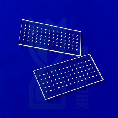 99.99% ความบริสุทธิ์สูง Quartz Plate Laser Grooving Fused Silica Quartz Glass Window Quartz Glass Sheet ผงกระจก