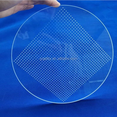 99.99% ความบริสุทธิ์สูง Quartz Plate Laser Grooving Fused Silica Quartz Glass Window Quartz Glass Sheet ผงกระจก