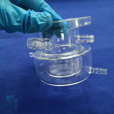 หน่วยทดลอง Quartz Reactor ความทนทานต่อการกัดกร่อนที่อุณหภูมิสูง 50ml 100ml 150ml