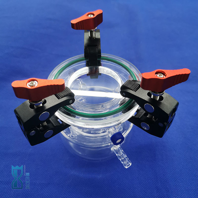 หน่วยทดลอง Quartz Reactor ความทนทานต่อการกัดกร่อนที่อุณหภูมิสูง 50ml 100ml 150ml