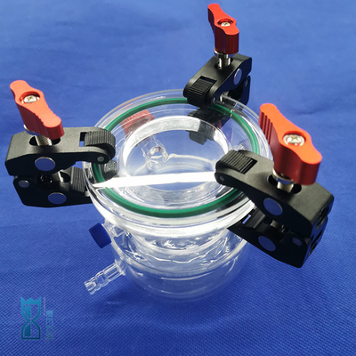 หน่วยทดลอง Quartz Reactor ความทนทานต่อการกัดกร่อนที่อุณหภูมิสูง 50ml 100ml 150ml
