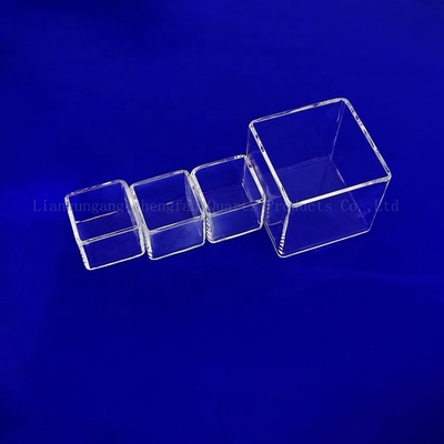 การวัดความต้านทานต่อการกัดกรองในอุณหภูมิสูง Quartz Liquid Copper Quartz Container