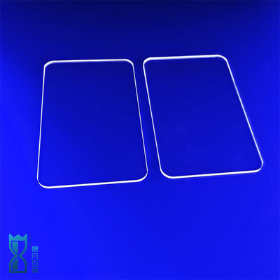 โรงงานโปร่งใสสูงซิลิก้าหลอมสําหรับหน้าต่างออปติก Custom ไม่เรียบร้อย Quartz Sheet กระจกแผ่น