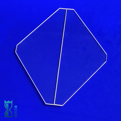 โรงงานโปร่งใสสูงซิลิก้าหลอมสําหรับหน้าต่างออปติก Custom ไม่เรียบร้อย Quartz Sheet กระจกแผ่น