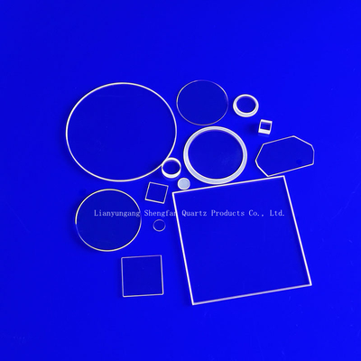โรงงานโปร่งใสสูงซิลิก้าหลอม Custom Optical Quartz Sheet Glass Plate ในขนาดต่าง ๆ