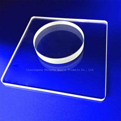 โรงงานโปร่งใสสูงซิลิก้าหลอม Custom Optical Quartz Sheet Glass Plate ในขนาดต่าง ๆ