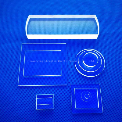 โรงงานโปร่งใสสูงซิลิก้าหลอม Custom Optical Quartz Sheet Glass Plate ในขนาดต่าง ๆ