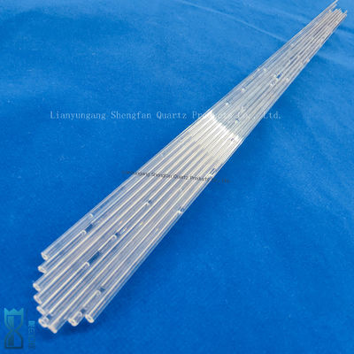 โรงงานผลิต ทนต่ออุณหภูมิสูง ท่อแก้วควอตซ์ ความบริสุทธิ์ SiO2 99.99% และอุณหภูมิการทํางาน 1100 ° C