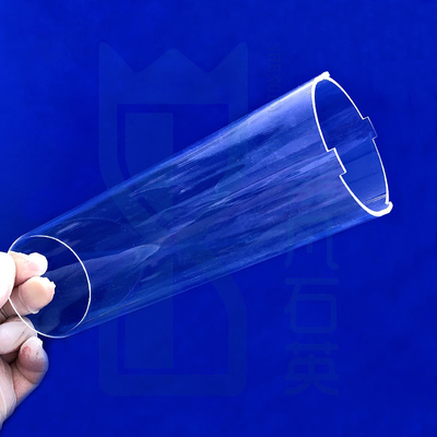 อุณหภูมิสูง ทนทานต่อการกัดกร่อน ความสามารถผ่านสูง Quartz Glass Tube Fused Quartz