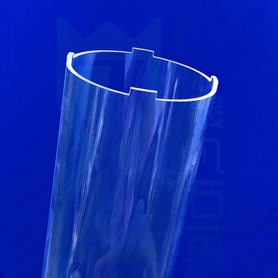 อุณหภูมิสูง ทนทานต่อการกัดกร่อน ความสามารถผ่านสูง Quartz Glass Tube Fused Quartz