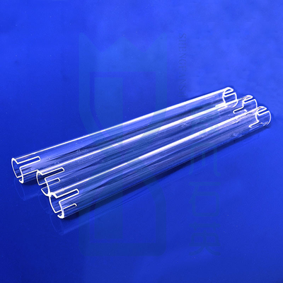 โรงงานเตาอบทนอุณหภูมิสูง โรงงานช่าง Tube Quartz Heating Tube Quartz Glass Tube