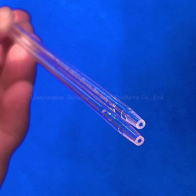 โรงงาน Custom ความต้านทานอุณหภูมิสูง 1mm-10mm กว้างเล็กหลอดแก้วควอตซ์