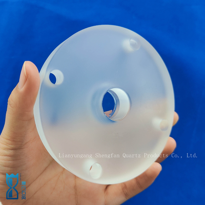 ท่อแก้วที่ทนทานต่อการกัดกร่อนแบบกําหนดเอง การเคลือบเจาะ Quartz Flange Tube ท่อแก้วสําหรับการวิจัยวิทยาศาสตร์