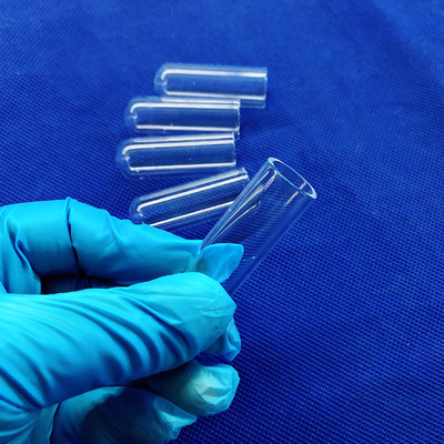 ปรับปรุงโปร่งกลมด้านล่างปลายท่อทดสอบ Quartz สําหรับห้องปฏิบัติการ