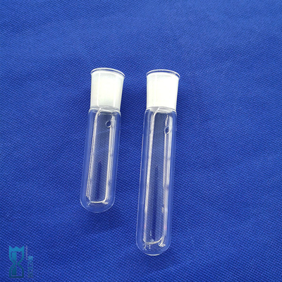 ปรับปรุงโปร่งกลมด้านล่างปลายท่อทดสอบ Quartz สําหรับห้องปฏิบัติการ