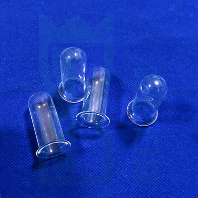 อุณหภูมิสูง ความบริสุทธิ์สูง ซิลิก้าควอตซ์ ท่อแก้วควอตซ์กับท่อ flange ท่อทดสอบควอตซ์ flanged