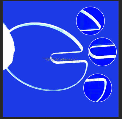 ความโปร่งใสสูง 99.99% ความบริสุทธิ์ แผ่นแก้วควอตซ์ที่มีอุณหภูมิการทํางาน 1100 °C