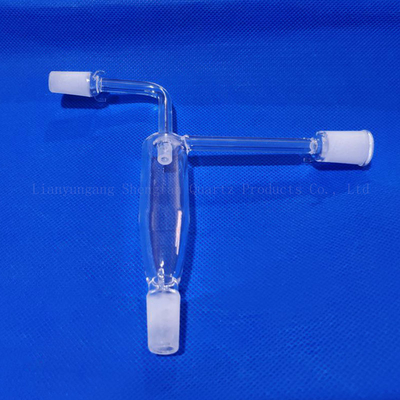 ความบริสุทธิ์สูง 99.99% อุปกรณ์ทดลองที่ทนทานต่อการกัดกรองในอุณหภูมิสูงที่กําหนดเอง ท่อแก้วควอตซ์ และปฏิกิริยาควอตซ์