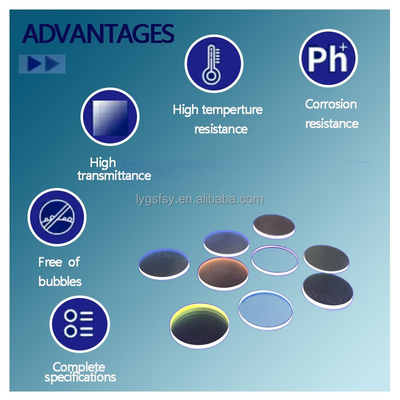โฟลมปรับแต่งโปร่งใสสูง UV Anti Reflection โฟลมกระจกออทติก แผ่นเคลือบควอตซ์ แผ่นแก้วควอตซ์
