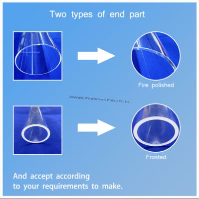 หลอดควอตซ์ซิลิกาหลอมรวม High Hardness Mose 6.5 สำหรับการใช้งานที่อุณหภูมิสูง