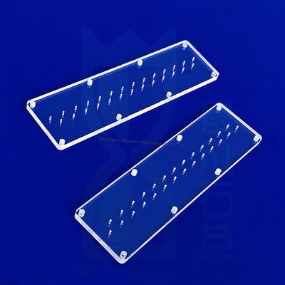 แผ่นกระจกควอตซ์ทนความร้อนสูงและโปร่งใสสูง พร้อมขนาดที่ปรับแต่งได้สำหรับงานเซมิคอนดักเตอร์และออปติคัล