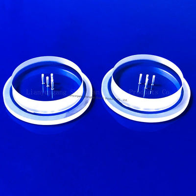 แผ่นกระจกควอตซ์ทนความร้อนสูงและทนต่อการกัดกร่อนด้วยเครื่อง CNC สำหรับงานด้านออปติคัล