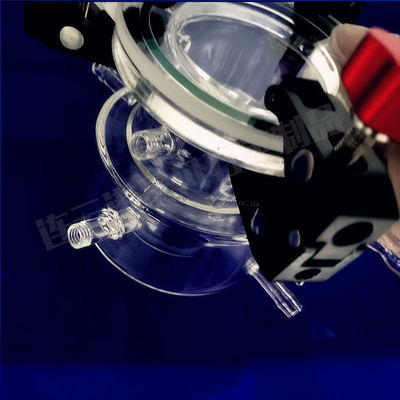 คุณภาพสูง 500ml 1000ml Quartz อุปกรณ์เคมีห้องปฏิบัติการ Quartz Photochemical Reactor