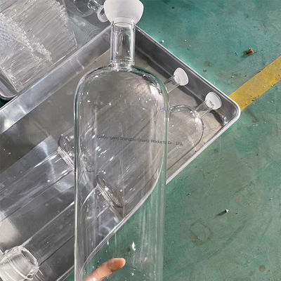 คุณภาพสูง 500ml 1000ml Quartz อุปกรณ์เคมีห้องปฏิบัติการ Quartz Photochemical Reactor